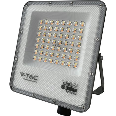 V-TAC pro Faro LED SMD Chip CREE 50W Nero CCT IP65 con Driver Integrato – SKU 240736 (1/5)