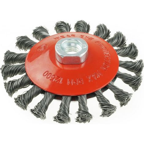 Spazzola metallica dedra f40-115 acciaio 12500 rpm