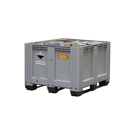 CEMO  Contenitore per lo stoccaggio e il trasporto di batterie