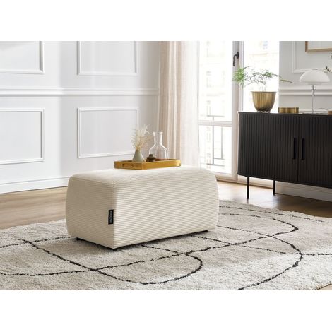 BOBOCHIC - Pouf ATILLA velours côtelé Beige (1/5)