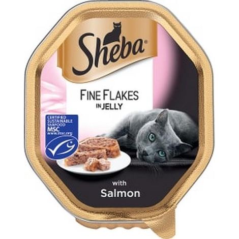 Sheba Alutray Fine Flakes Salmon in Jelly 85g PK22 - 717543 (1/2)