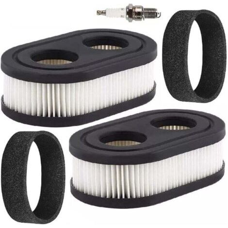 Filtro aria con prefiltro e candela, compatibile con motori BS 500EX, 550EX, 575EX, 625EX e 725EXI. Questo filtro aria sostituisce i codici ricambio 593260, 798452, 798339 e 334404.
