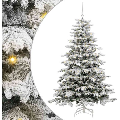 Künstlicher klappbarer Weihnachtsbaum Weiß 180 cm PE und PVC vidaXL (1/5)