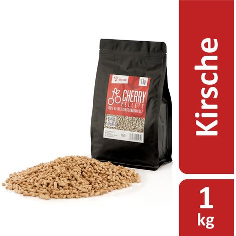 BBQ-Toro Cherry Pellets aus 100% Kirschbaumholz 1 kg, Kirschpellets für Grill, Smoker, Grillpellets
