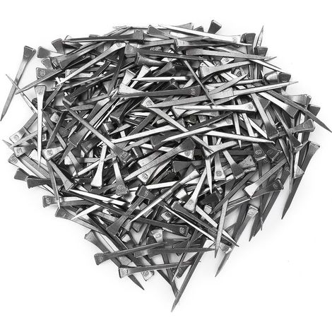 250 pièces E6 haute qualité fer à cheval clou en acier sabot cheville fixant fermement accessoire d'outil de cheval (1/5)