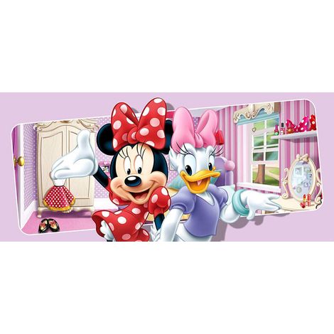 Poster géant Minnie & Daisy Disney intisse 202X90 CM (1/3)