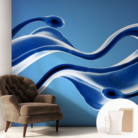 Carta Da Parati In Vlies Decorativa Per Pareti - Con Motivi Moderni - Con Colori Intensi - Per Ufficio Leggerezza astratta 250x250 cm (1/5)