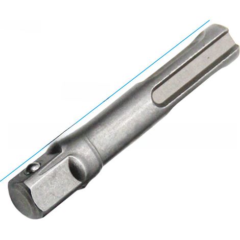 Adaptateur pour marteau électrique, tête de percussion électrique, tige SDS, mandrin de perceuse électrique à percussion, accessoires d'outils (tige de connexion SDS simple 3/8 65 mm [35 g]) (1/5)