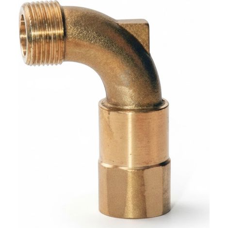 Codo Giratorio 3/4" para Llave de Bronce - Conexión Rápida