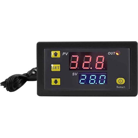 Module De Contrôle De Température Numérique - Affichage LED - Plage -50 À 120 °C - Précision ±0,5 °C - Mode Chauffage / Refroidissement - 1 Pièce (1/5)