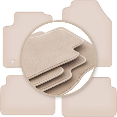 Alfombrillas beige PREMIUM para Ford Focus MK1 FL hatchback, sedán, station wagon 2001-2004 (1/5)
