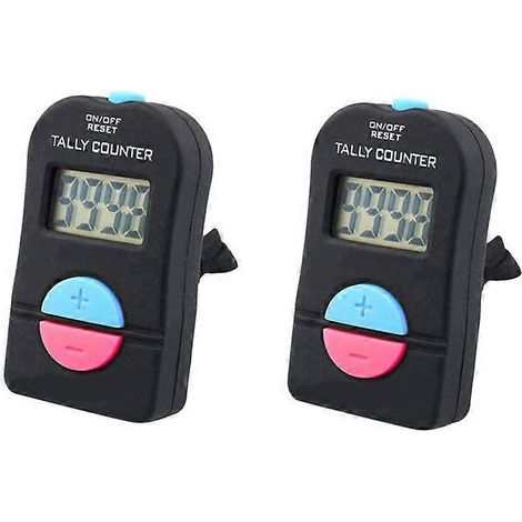 Compteur manuel numérique électronique d'addition et de soustraction (noir) (1/5)