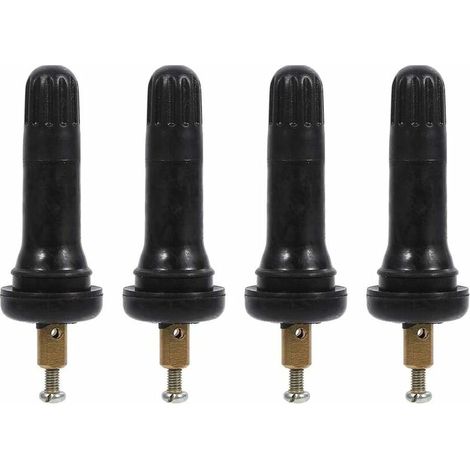 4pcs Capteur de Pression, Système de Surveillance de la Pression des Pneus TPMS Capteur Stem Valve (1/4)