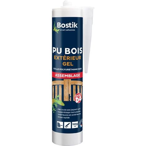 Colle a bois PU Bois Exterieur Gel 310ml Bostik
