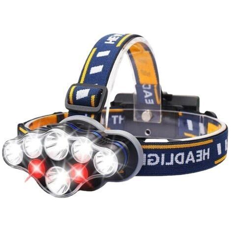 LED Headlamp, USB Rechargeable Head Torch with Motion Sensor, 6 Lighting Modes, IPX4 Waterproof, (1/5)