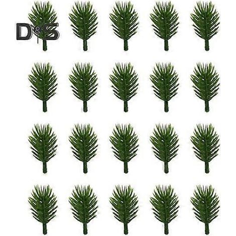 20 aiguilles de pin artificielles réalistes, sans arrosage, pour compositions florales DIY, décoration de mariage et de fête.4 cm (1/5)