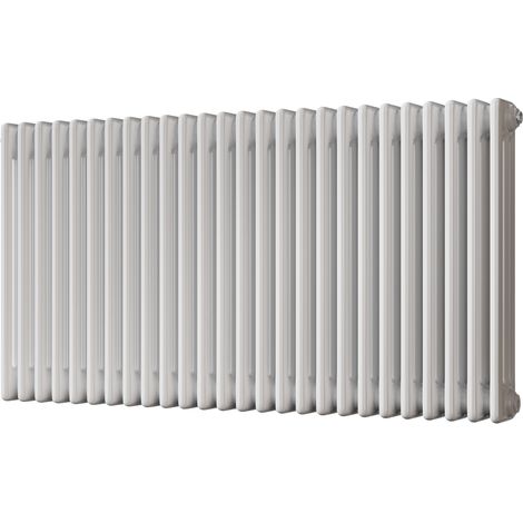 Alpha - White Column Radiator H600mm x W1177mm 3 Column - Feet Included (1/3)