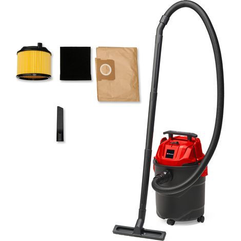 [Ancienne version] Einhell Aspirateur eaux et poussières TC-VC 1820 (1 250 W, cuve de 20 L, capacité d’aspiration de 180 mbar) Livré avec buses, filtres et sac