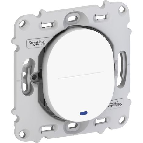 Schneider Ovalis S261263 - Va et vient 10A Lumineux + lampe témoin sans plaque (1/5)
