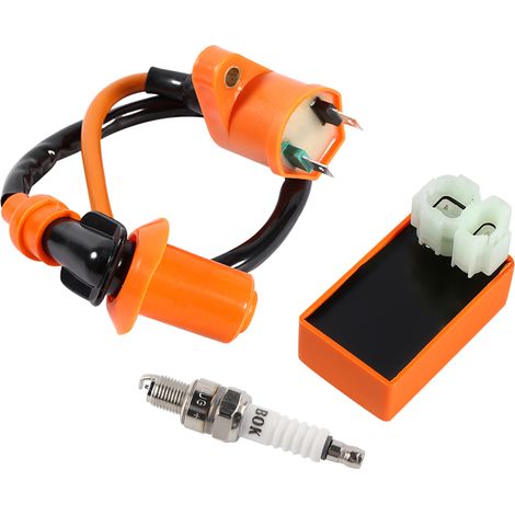 CDI Bobine Allumage Bougie Racing Performance Pour Scooter ATV GY6 50 125 150cc (1/5)