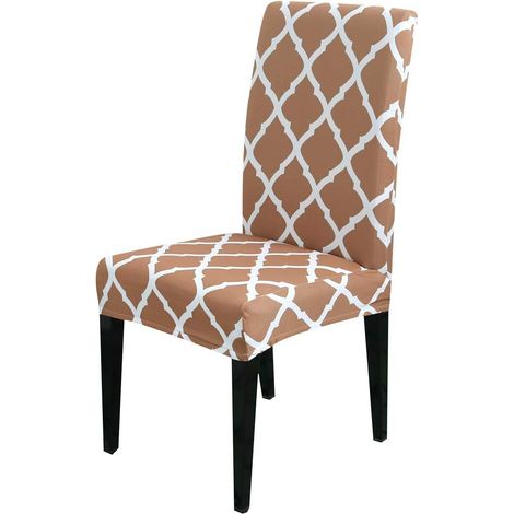 Stretchable Dining Chair Cover, Protective Cover for Dining Chairs, European Style Seat Cover for Weddings, Banquets, Christmas Parties, Birthdays (1/5)
