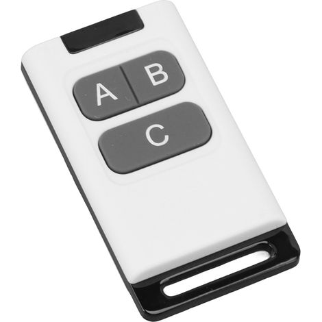 Télécommande RF 433 MHz anti-interférences, télécommande sans fil universelle pour petits appareils électroménagers, montage facile, 3 touches (1/5)