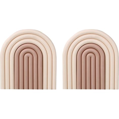 Dessous de verre amovibles en silicone arc-en-ciel, antidérapants, pour plateau, isolation thermique, dessous de verre, set de table, décoration intérieure, Form3