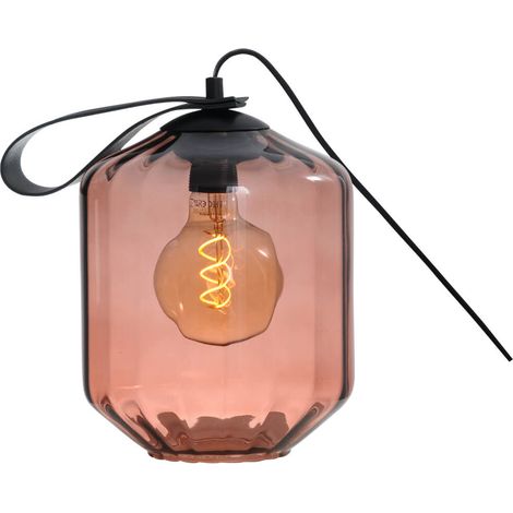 Lampe de table Porto Transporter avec le verre rouge Jagger - 4710-05-40-03-9