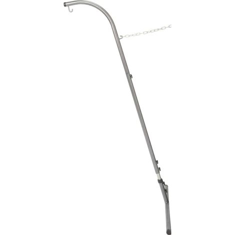 Support de fauteuil suspendu hamac – Métal effet granit – Charge maximale 120kg – Réglable en hauteur – Fixation murale pour gain de place – Amazonas
