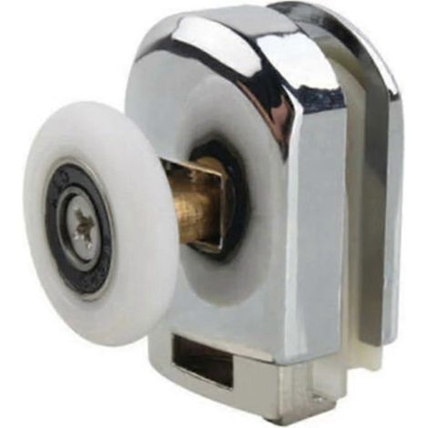 Lot de 4 roulettes de 23 mm pour portes de douche coulissantes en verre, parois de salle de bain et balcons. (1/5)