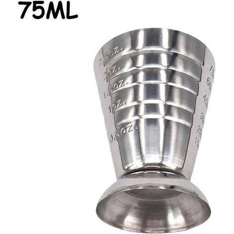 Vaso medidor mágico de 75 ml, vaso para cóctel en onzas, báscula electrónica I1V2 L2A2 medición  L6X6 (1/5)