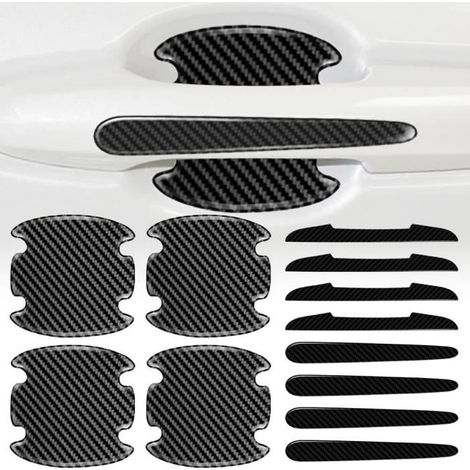 Protection Portière Voiture,Protecteur de Poignée Encastrée de Porte de Voiture Autocollante,pour Rétroviseur,Bord de Porte(12pcs)