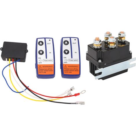 Fernbedienungs-Seilwindenrelais-Kit, 12V 500A Seilwindenrelais-Kit, Hochleistungs-Messingspule, weit verbreitet für ATVs, Schneemobile, Rasenmäher, Steuerungen