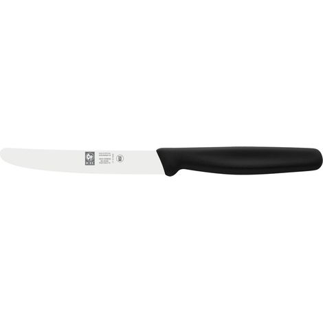 Icel spelucchino punta tonda professionale acciaio inox nero 10 cm