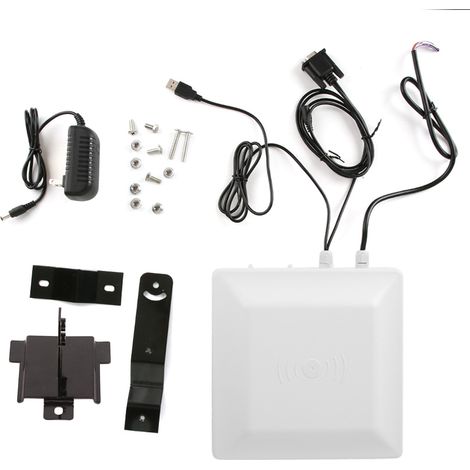 Étiquette électronique passive UHF RFID pour parking, tête de lecteur contrôle d’accès à distance 110-240V 5m sans réseau, modèle US (1/5)