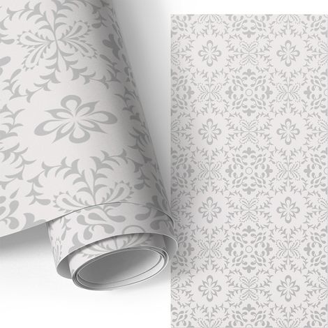 Klebefolie für Möbel - Möbelfolie - Selbstklebende - für Fensterbrett - Küchenschränke - Küchenfronten - Blumenmuster 75x150 cm