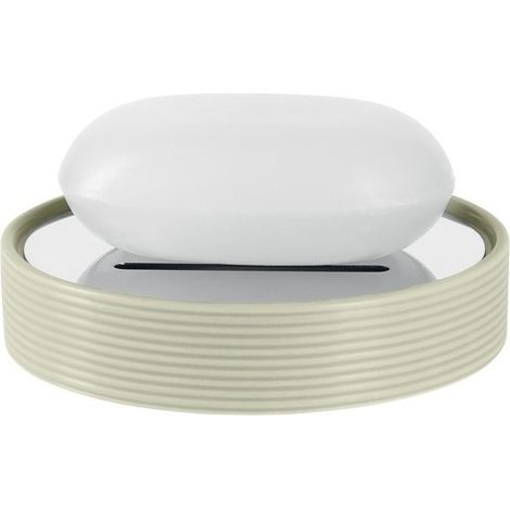 Porte savon Céramique TUBE RIBBED Beige Spirella (1/2)