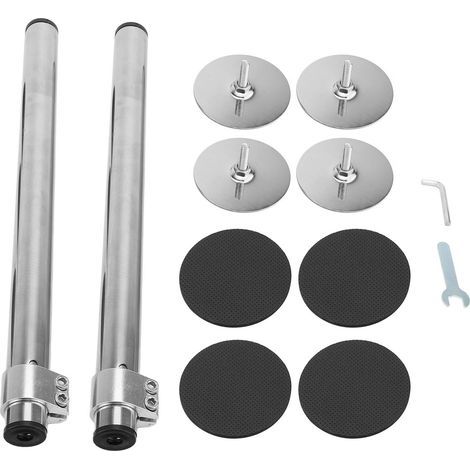 Supports d'évier sous plan, 2 pièces, 45-78cm, Kit de Support réglable en acier inoxydable pour la réparation de la cuisine et de la salle de bain (1/5)