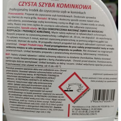 Nettoyant pour vitres de cheminée Feda 0,6 l (1/3)