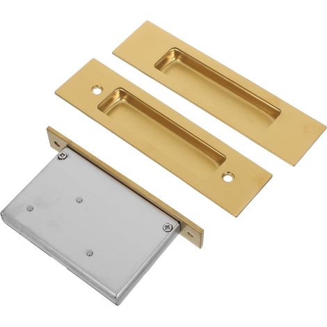 Poignées encastrées dorées pour portes de placard coulissantes (1/5)