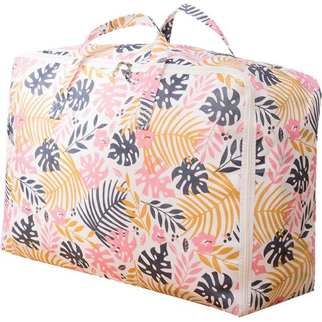 Sac de rangement respirant pour couettes avec fermeture éclair, en tissu non tissé anti-déformation, pour t-shirts - XL Feuille (1/5)