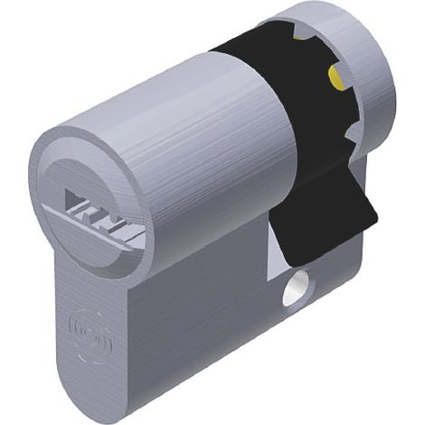 Securemme MEZZO CILINDRO CROMO SATINATO EVOK1 KA 1 chiave mm. 40 (30+10)
