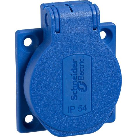 Schneider Electric PKS51B Presa da incasso IP54, IK08 Blu