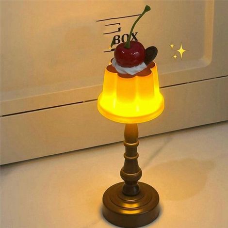 2X Pudding Veilleuse LED Lampe de Table Bureau Chevet Chambre Bar Chambre Décoration Atmosphère Lampe de Sommeil Cadeau pour Enfants (1/5)