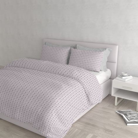 Housse de Couette Coton Athena, 2 Places, Dora Rosa (1/4)