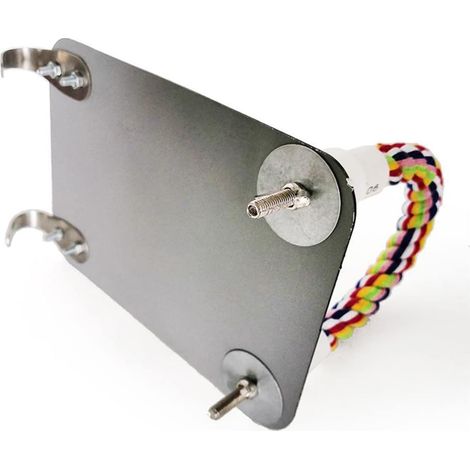 MIMOSON-Perchoir miroir en acier inoxydable pour oiseaux, avec grande corde anti-morsure, jouet pour perroquet (1/5)