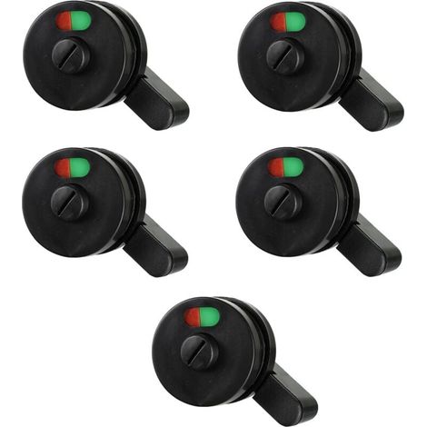 Indicateurs de confidentialité pour serrure porte toilette lot de 5 (1/3)