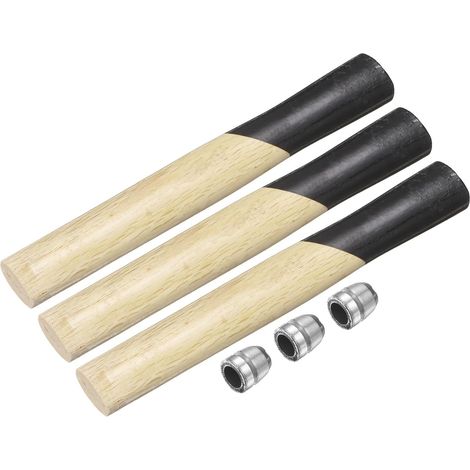 En Bois 10.2" Manches De Remplacement En Bois Pour Marteau Avec Cales Rondes Pour Tête Ronde Octogonale De 3lb Charpente Menuiserie Construction Bricolage Outils De Maillet Hache (1/5)