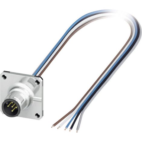 Phoenix Contact 1440973 Sensor-/Aktor-Einbausteckverbinder M12 Stecker, Einbau 0.50 m Polzahl Sensor