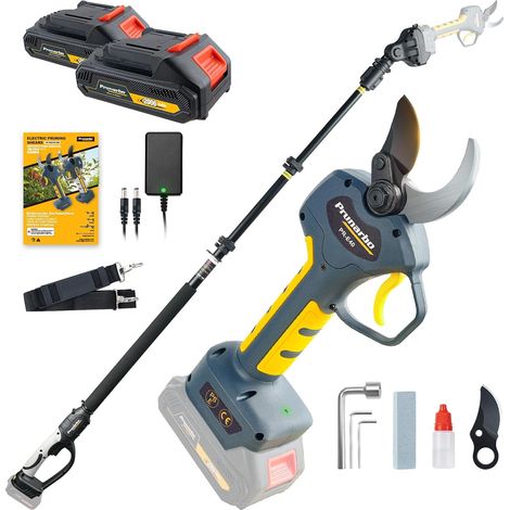 Sécateur sur Perche 40 mm Télescopique pour Arbres Fruitiers Travail Sans Échelle, Taille en Hauteur, Vergers, Coupe Sans Effort, Longue Portée (1/5)